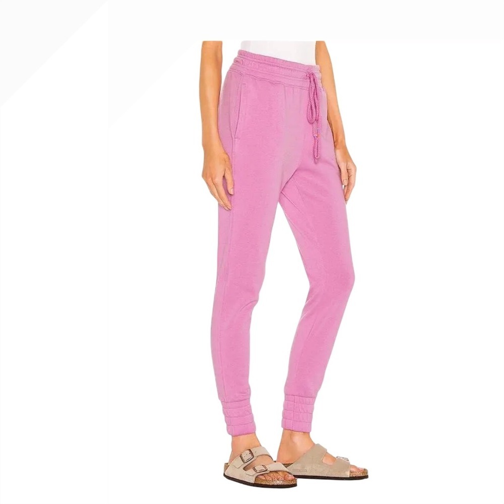 Free People Movement Sunny Skinny Sweatpants Pink Joggers OB1057852 Womens SP